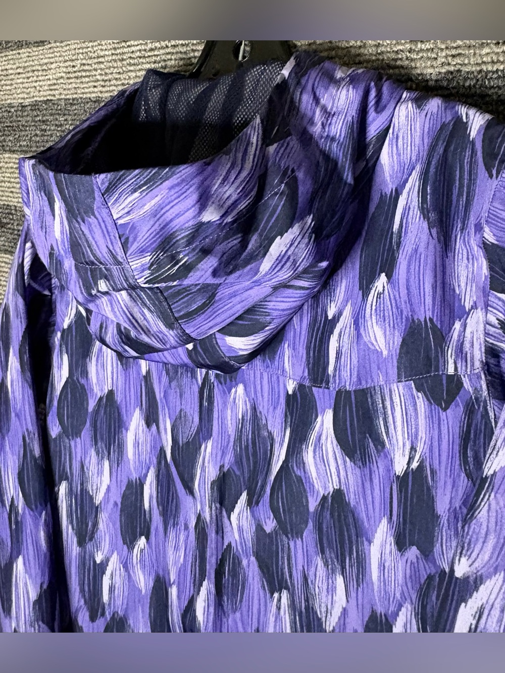 MEC Kids' Purple Patterned Lightweight Rain Jacket Girls Size 14 - Picture 10 of 10